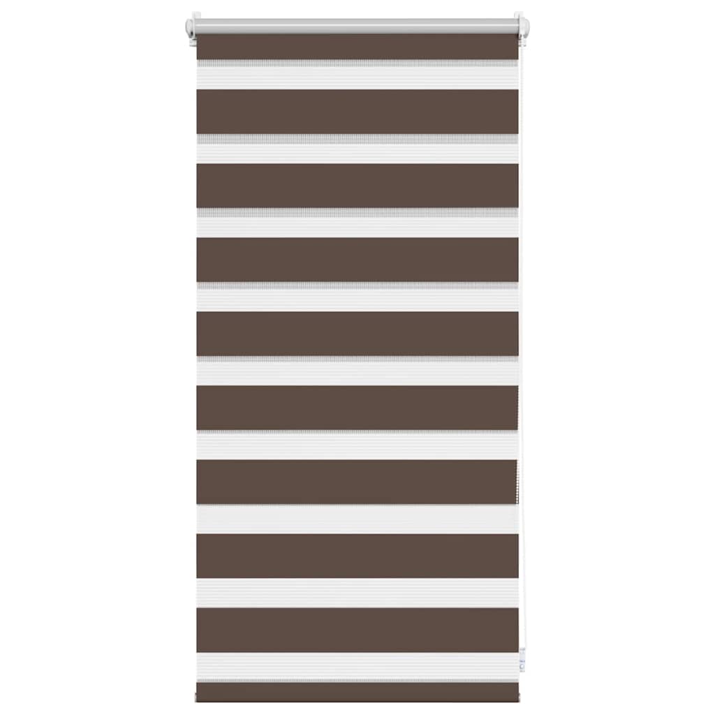 vidaXL Roleta den a noc / Zebra / Twinroll 40x100 cm kávová