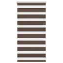 Estore de rolo 40 x 100 cm, linhas de zebra / Café