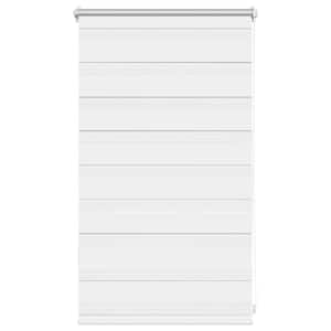 vidaXL Sebraruloo 50,9 x 100 cm kangast, laius 46,7 cm, valge
