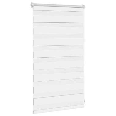 Estore de rolo 50 x 100 cm, linhas de zebra / Branco[3/6]