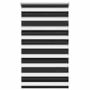 Estore de rolo 50 x 100 cm, linhas de zebra / Preto