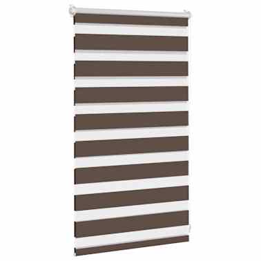 Estore de rolo 50 x 100 cm, linhas de zebra / Café[3/6]