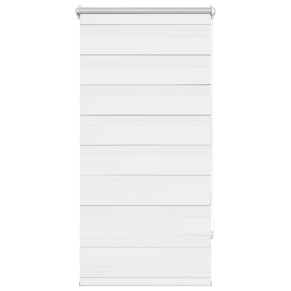 vidaXL Zebrová roleta 60,9 x 120 cm Šířka látky 56,7 cm bílá