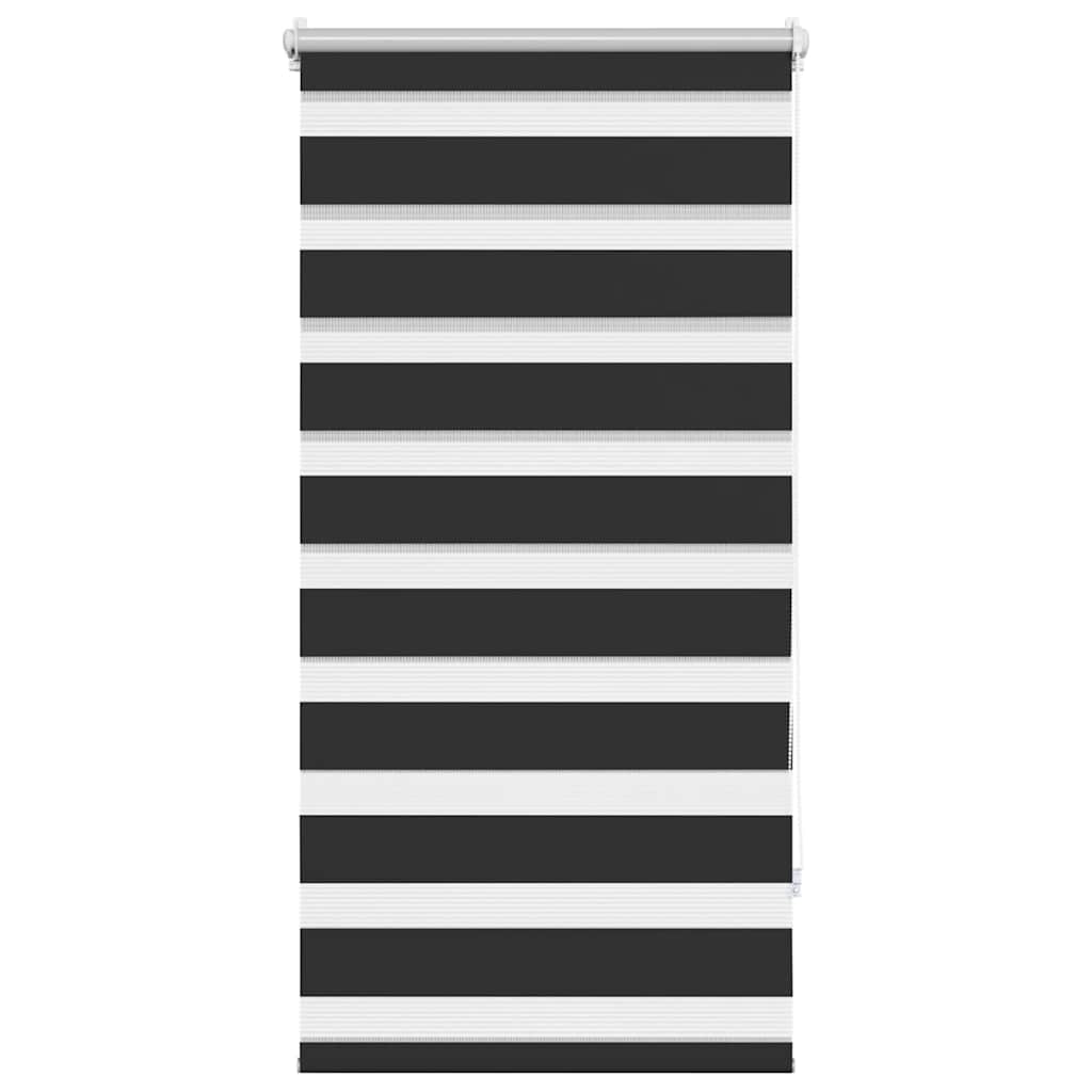vidaXL Roleta den a noc / Zebra / Twinroll 60x120 cm černá