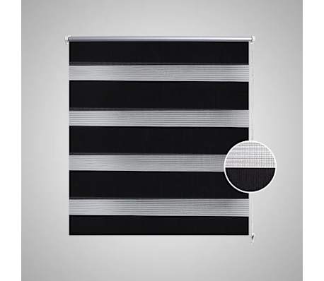 Doppelrollo 60 x 120 cm schwarz