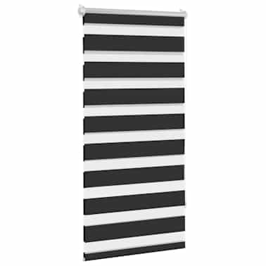 Estore de rolo 60 x 120 cm, linhas de zebra / Preto[3/6]