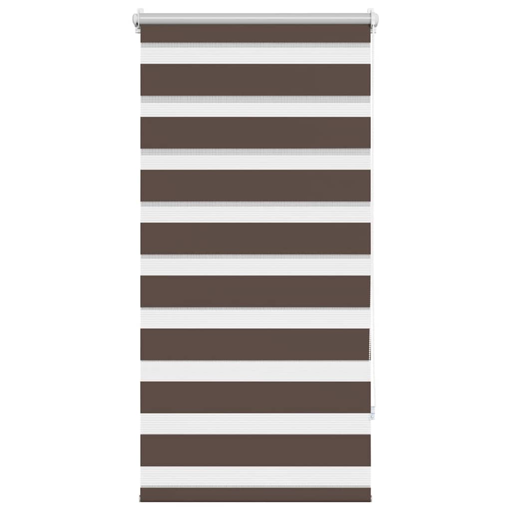 vidaXL Roleta den a noc / Zebra / Twinroll 60x120 cm kávová