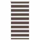 Estore de rolo 60 x 120 cm, linhas de zebra / Café
