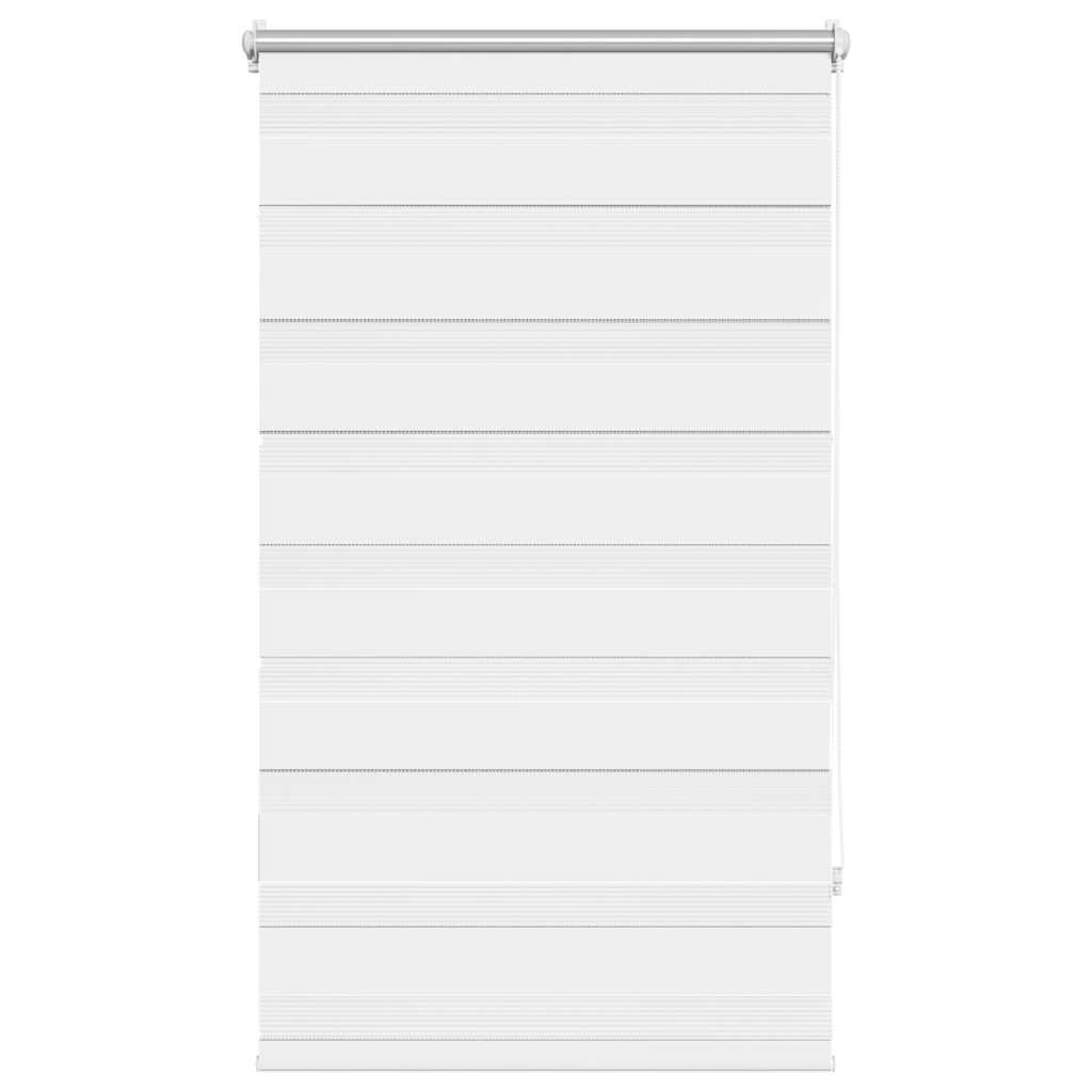 vidaXL Zebrová roleta 70,9 x 120 cm Šířka látky 66,7 cm bílá