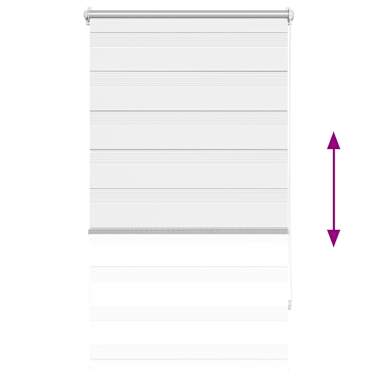 Estore de rolo 70 x 120 cm, linhas de zebra / Branco[6/6]
