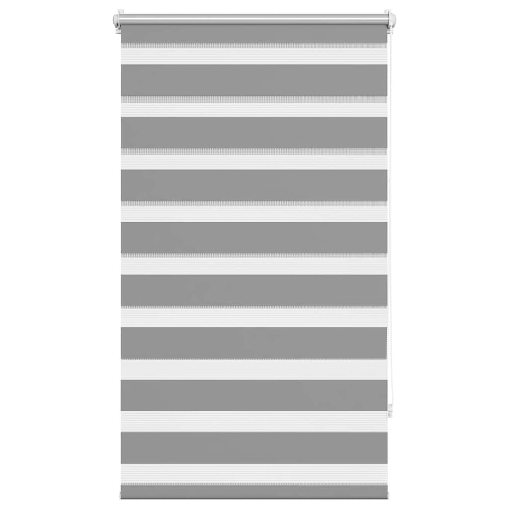 vidaXL Zebrová roleta 70,9x120 cm Šírka látky 66,7 cm sivá