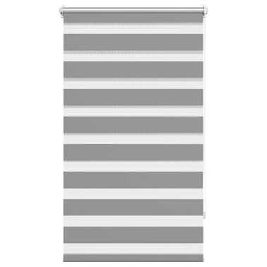 Estore de rolo 70 x 120 cm, linhas de zebra / Cinza[2/6]