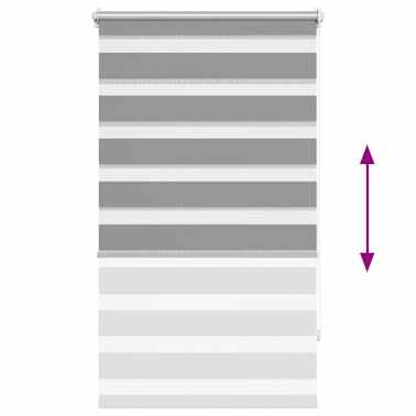 Estore de rolo 70 x 120 cm, linhas de zebra / Cinza[6/6]