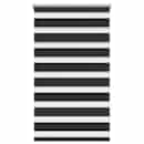 Estore de rolo 70 x 120 cm, linhas de zebra / Preto