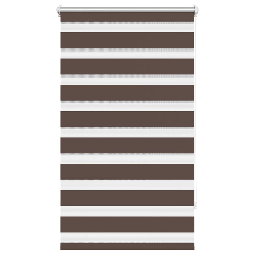 vidaXL Roleta den a noc / Zebra / Twinroll 70x120 cm kávová