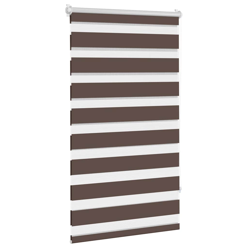 vidaXL Duo Rolgordijn 70x120cm Koffiebruin afbeelding