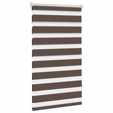 Estore de rolo 70 x 120 cm, linhas de zebra / Café[3/6]