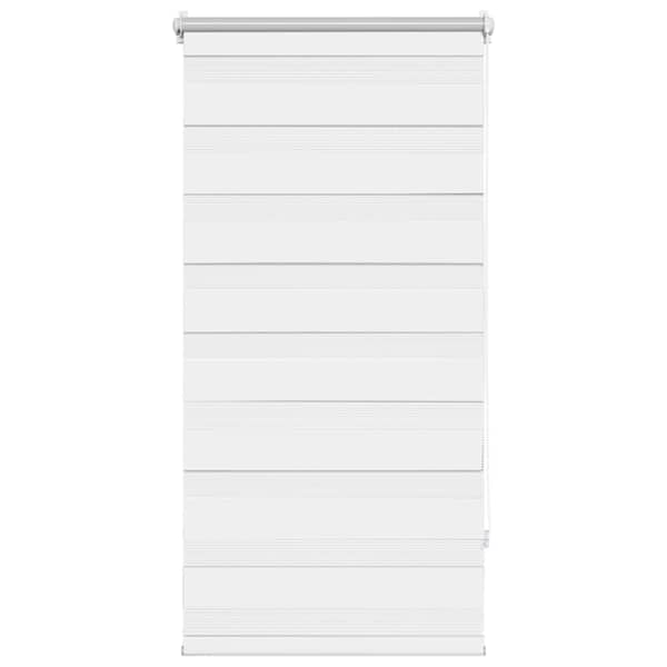 vidaXL Sebraruloo 80,9 x 150 cm kangast, laius 76,7 cm, valge
