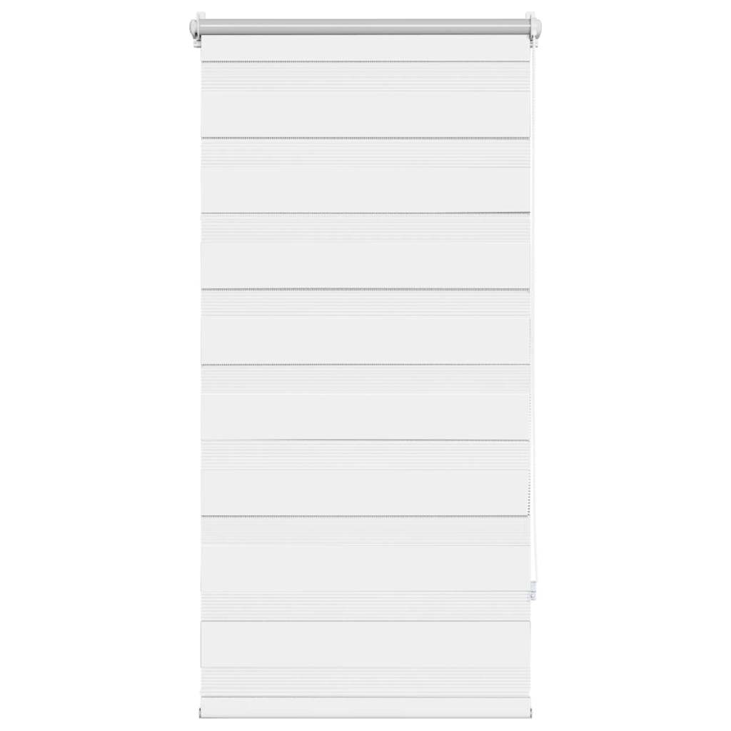 vidaXL Zebrová roleta 80,9x150 cm Šírka látky 76,7 cm biela