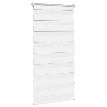 Estore de rolo 80 x 150 cm, linhas de zebra / Branco[3/6]