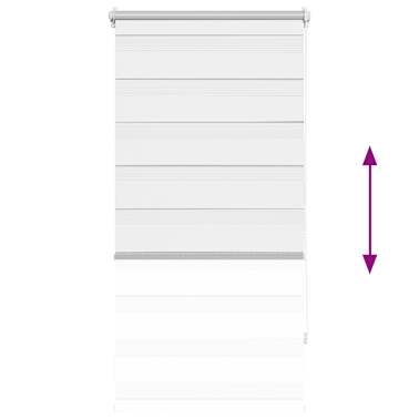 Estore de rolo 80 x 150 cm, linhas de zebra / Branco[6/6]