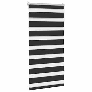 Estore de rolo 80 x 150 cm, linhas de zebra / Preto[3/6]
