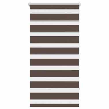 Estore de rolo 80 x 150 cm, linhas de zebra / Café[2/6]