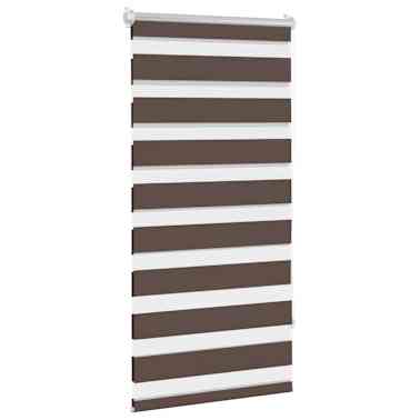 Estore de rolo 80 x 150 cm, linhas de zebra / Café[3/6]