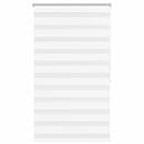 Estore de rolo 80 x 175 cm, linhas de zebra / Branco