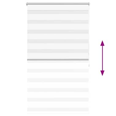 Estore de rolo 80 x 175 cm, linhas de zebra / Branco[6/6]