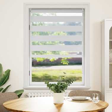 Estore de rolo 80 x 175 cm, linhas de zebra / Branco[1/6]