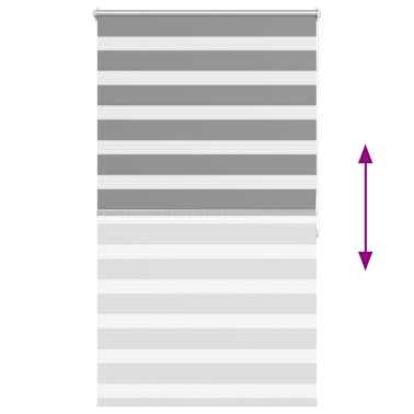 Estore de rolo 80 x 175 cm, linhas de zebra / Cinza[6/6]