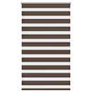 Estore de rolo 80 x 175 cm, linhas de zebra / Café
