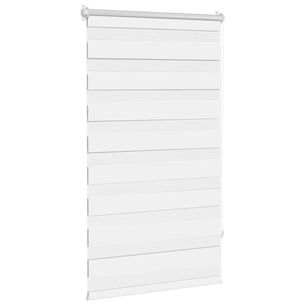 vidaXL Jaluzea tip zebra, 90 x 150 cm, alb