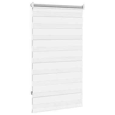 Estore de rolo 90 x 150 cm, linhas de zebra / Branco[4/6]
