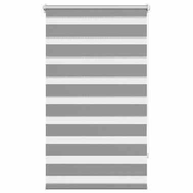 Estore de rolo 90 x 150 cm, linhas de zebra / Cinza[2/6]