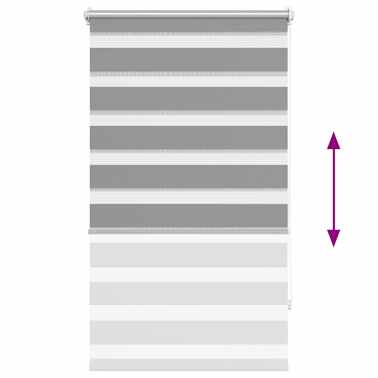 Estore de rolo 90 x 150 cm, linhas de zebra / Cinza[6/6]