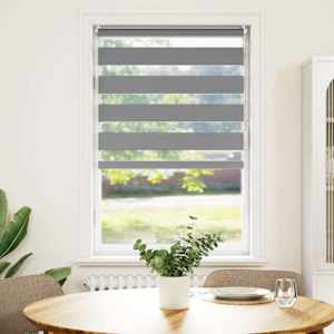 Zebra senčilo 90,9 x 150 cm, širina blaga 86,7 cm, sivo