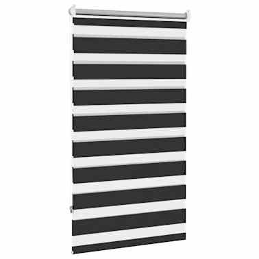 Estore de rolo 90 x 150 cm, linhas de zebra / Preto[4/6]