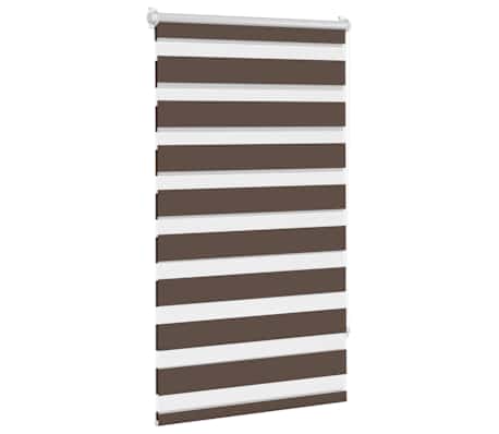 vidaXL Rullegardin i zebradesign 90 x 150 cm kaffefarvet