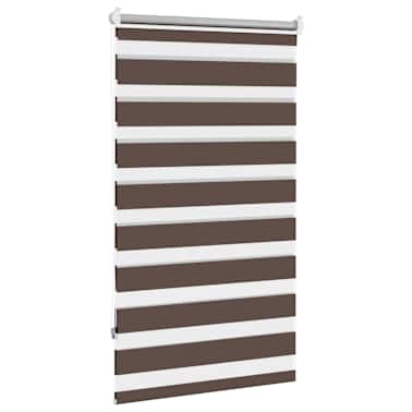 Estore de rolo 90 x 150 cm, linhas de zebra / Café[4/6]