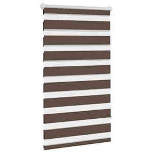 vidaXL Rullegardin i zebradesign 90 x 150 cm kaffefarvet