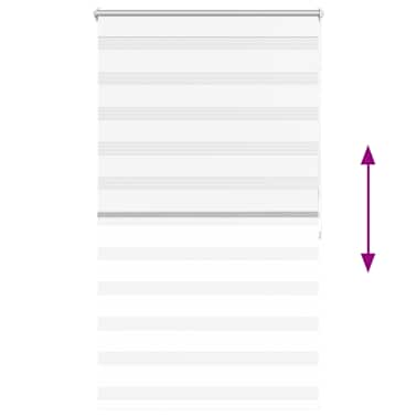 Estore de rolo 100 x 175 cm, linhas de zebra / Branco[5/6]