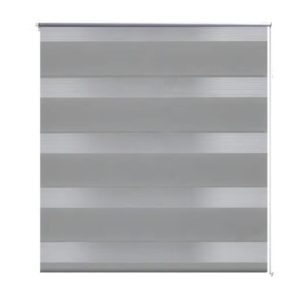 vidaXL Doppelrollo Seitenzug 100 x 175 cm grau