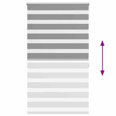 Estore de rolo 100 x 175 cm, linhas de zebra / Cinza[5/6]