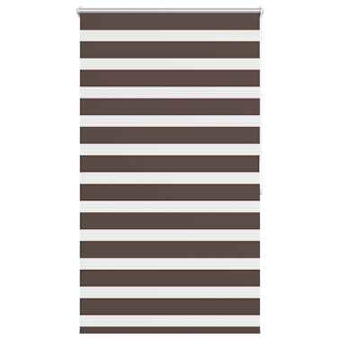 Estore de rolo 100 x 175 cm, linhas de zebra / Café[2/6]