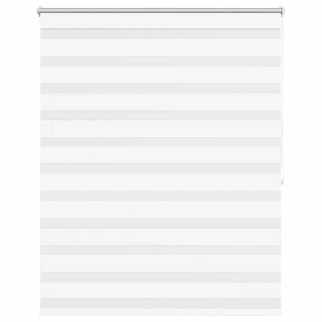 vidaXL Zebrová roleta 120,9x175 cm Šírka látky 116,7 cm biela