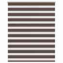 Estore de rolo 120 x 175 cm, linhas de zebra / Café