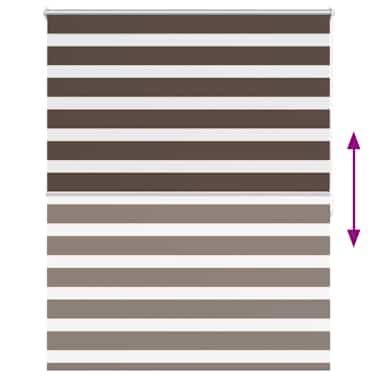Estore de rolo 120 x 175 cm, linhas de zebra / Café[6/6]