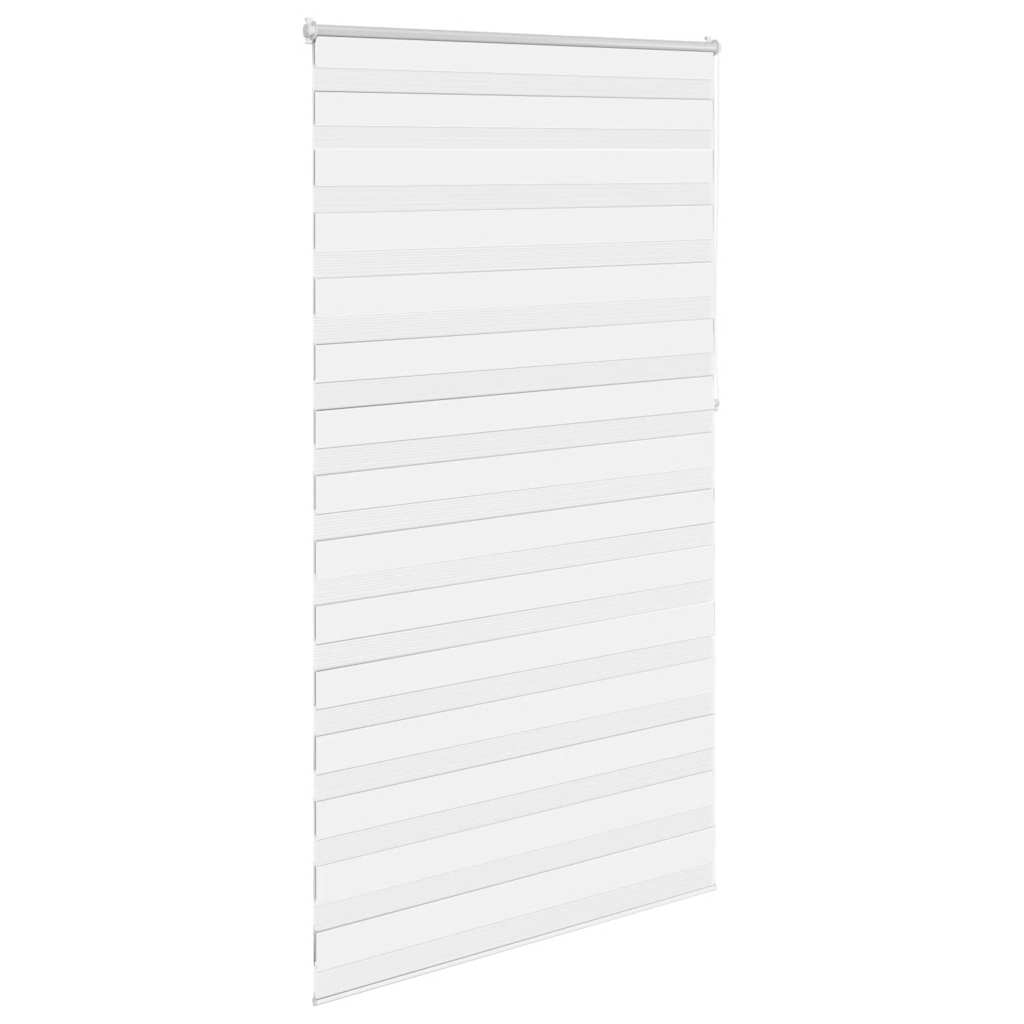 vidaXL Jaluzea tip zebra, 120 x 230 cm, alb